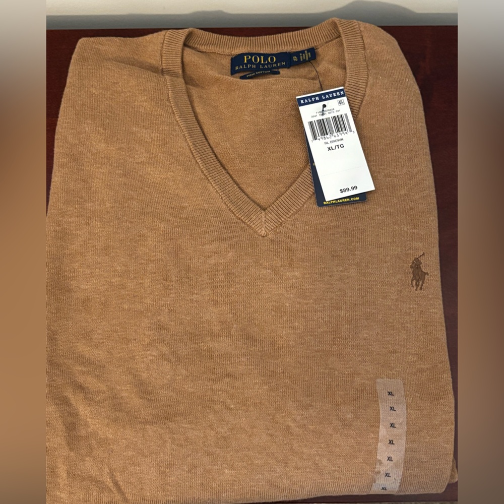 Ralph Lauren Light Brown Cotton Sweater